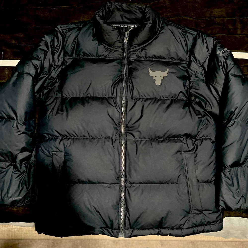 Project Rock Mens XXL puffer jacket Under Armour